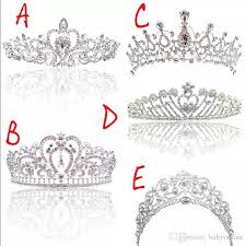 Shining Beaded Crystals Wedding Crowns 2019 Bridal Crystal Veil Tiara Crown Headband Hair Accessories Party Wedding Tiara Cpa793 Vintage Hair