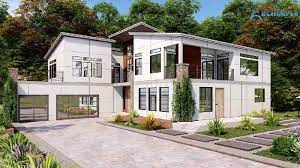Narrow Lot Modern House Plans