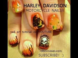 harley davidson nail art you