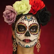 day of the dead sugar skull face painting