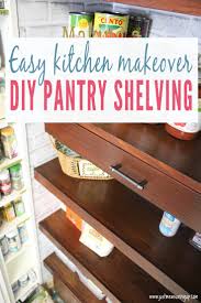 pantry shelves with pull out drawers