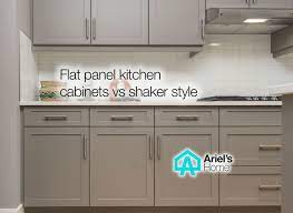 flat panel kitchen cabinets vs shaker