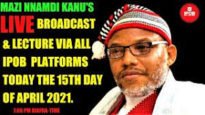 Ejimakor revealed this in an exclusive interview with saharareporters on sunday while … Mazi Nnamdi Kanu S Live Broadcast Today April 15th 2021 Youtube