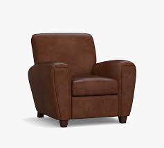 Manhattan Square Arm Leather Recliner