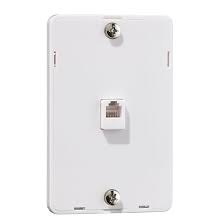 Rca Wall Plate For Telephone White
