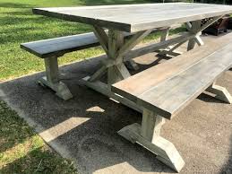 Outdoor Farmhouse Table With Long