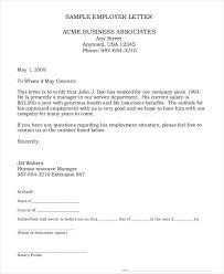 employment verification letter 8