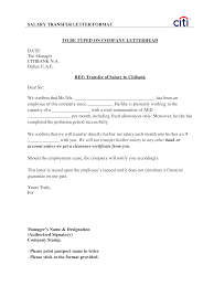 This kind of letter is usually required when a person applies for a loan that attempts to rent property, applies for a new job. Employees Salary Transfer Letter To Bank Templates At Allbusinesstemplates Com