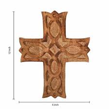 Wooden Wall Hanging French Cross Plaque