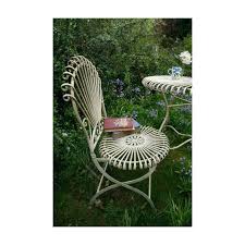 White Iron Garden Chair