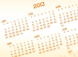 2013 Annual Calendar Cowboy Sample Brush Psd Eps Premium
