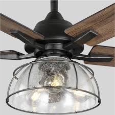 Led Indoor Aged Iron Ceiling Fan