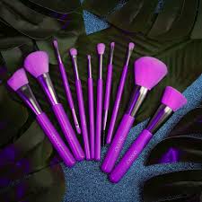 docolor makeup brushes 10 piece neon