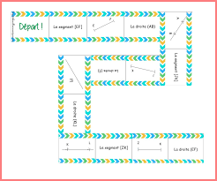 Dominos droites et segments – Géométrie – Les petits brouillons – cycles 2  et 3