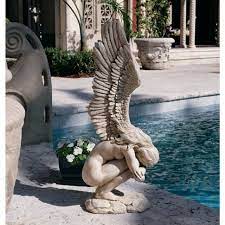 Large Weeping Angel Sculpture Lawn