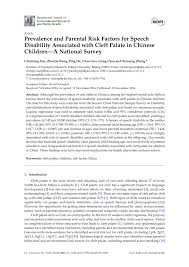 cleft palate in chinese children