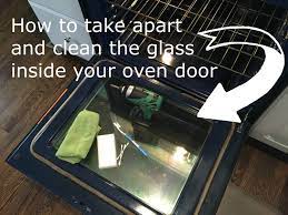 how to clean inside oven glass doors
