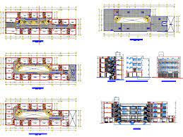 commercial building in autocad