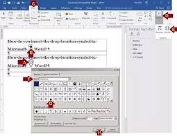 How To Insert The Drop Location Symbol In Microsoft Word Quora