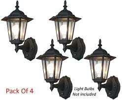pack of 4 outdoor wall lighting systems