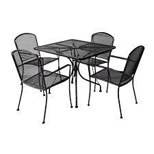 wrought iron patio table with umbrella hole