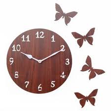 Brown Wall Clocks For Bedroom Wall