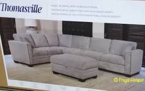 Grey sectional costco canada home decor sofa design. Thomasville Selena Sectional And Ottoman At Costco Frugal Hotspot