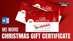 christmas gift certificates vouchers