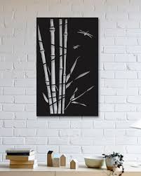 Bamboo Design Decorative Metal Wall Art