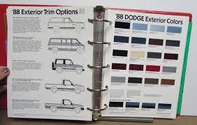 1988 Dodge Truck Dealer Album Paint