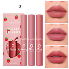 3 pcs set matte liquid lipstick long
