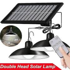 Double Single Head Solar Hanging Lamp