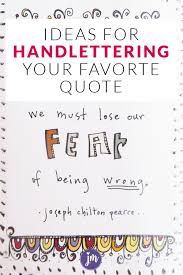 How To Faux Hand Letter A Quote Jennie Moraitis