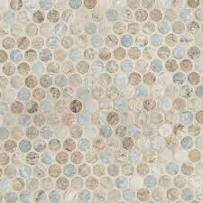Stonella Penny Round Glass Mosaic Tile
