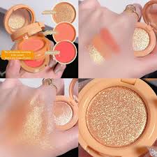 three layer blush highlighter makeup