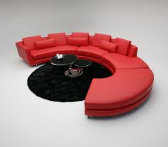 a94 red contemporary sectional sofa