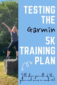 the garmin 5k training plan running
