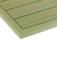 0 88 In X 1 In X 12 In Irish Green Prefinished Composite Deck Tile