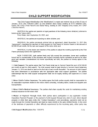 Fifteen and twenty years ago, mothers almost always received preferential treatment in child custody cases. Child Support Modification Form Free Template Sample