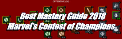 Best Mastery Guide 2018 Marvels Contest Of Champions