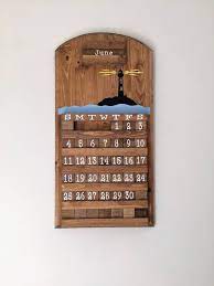 Lighthouse Calendar Wooden Calendar