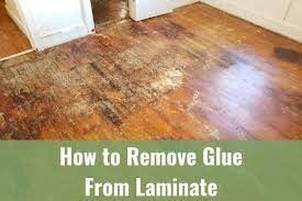 how to remove glue from laminate