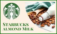 What type of almond milk does Starbucks use?