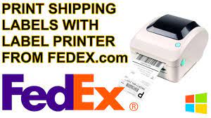how to print shipping labels from fedex