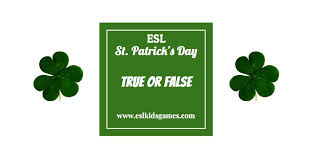 Theme parks, resorts, movies, tv programs, characters, games, videos, music, shopping, and more! Esl St Patrick S Day Activity True Or False Esl Kids Games