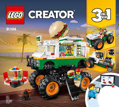 This lego moc represents american style 18wheeler semi truck. Lego 31104 Monster Burger Truck Instructions Creator