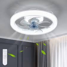 flush mount ceiling fan with led light