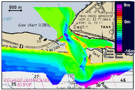 East Pass Florida U S A Noaa Nautical Chart With Contours