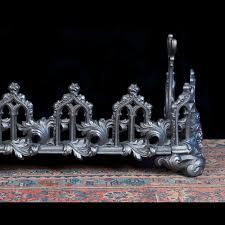 A Gothic Revival Cast Iron Fireplace