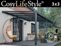 Patio Cover Easy W Glass Roof 3x3 M